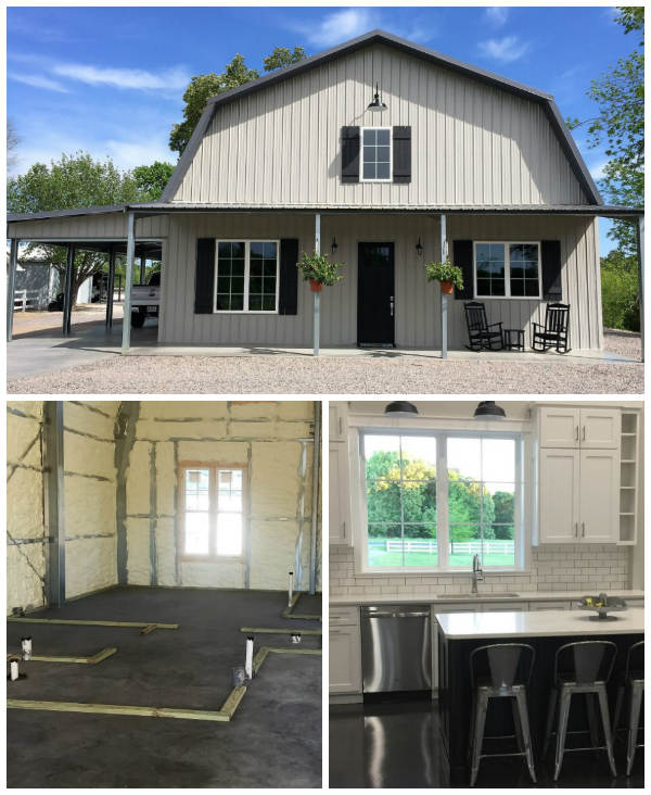 2,400 Sq Ft Texas Metal Barndominium